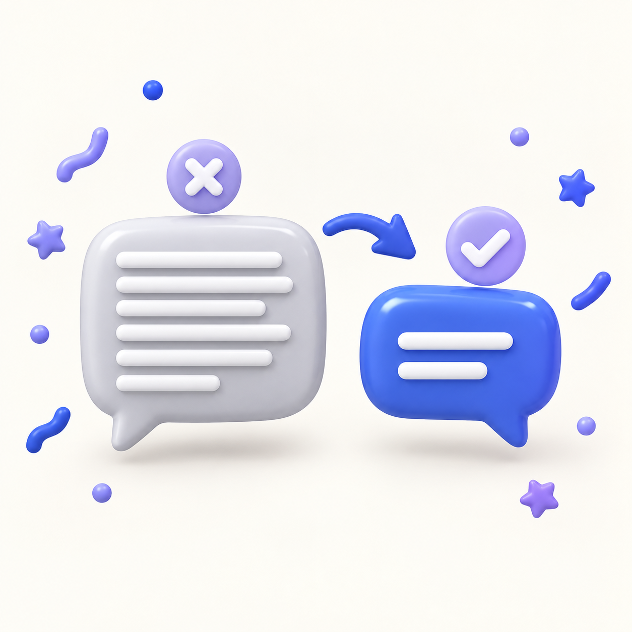 Verbose to Concise Message Transformation